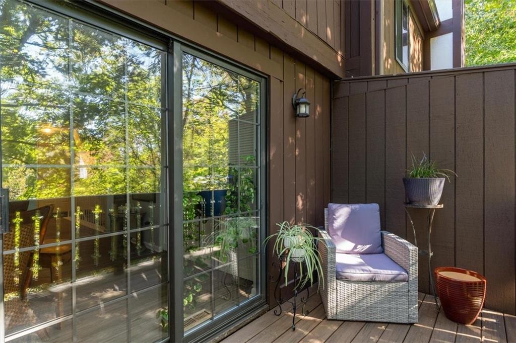 703 Timber Lane Sewickley, PA 15143 - Photo 19 of 30 a view of a porch with chairs and backyard