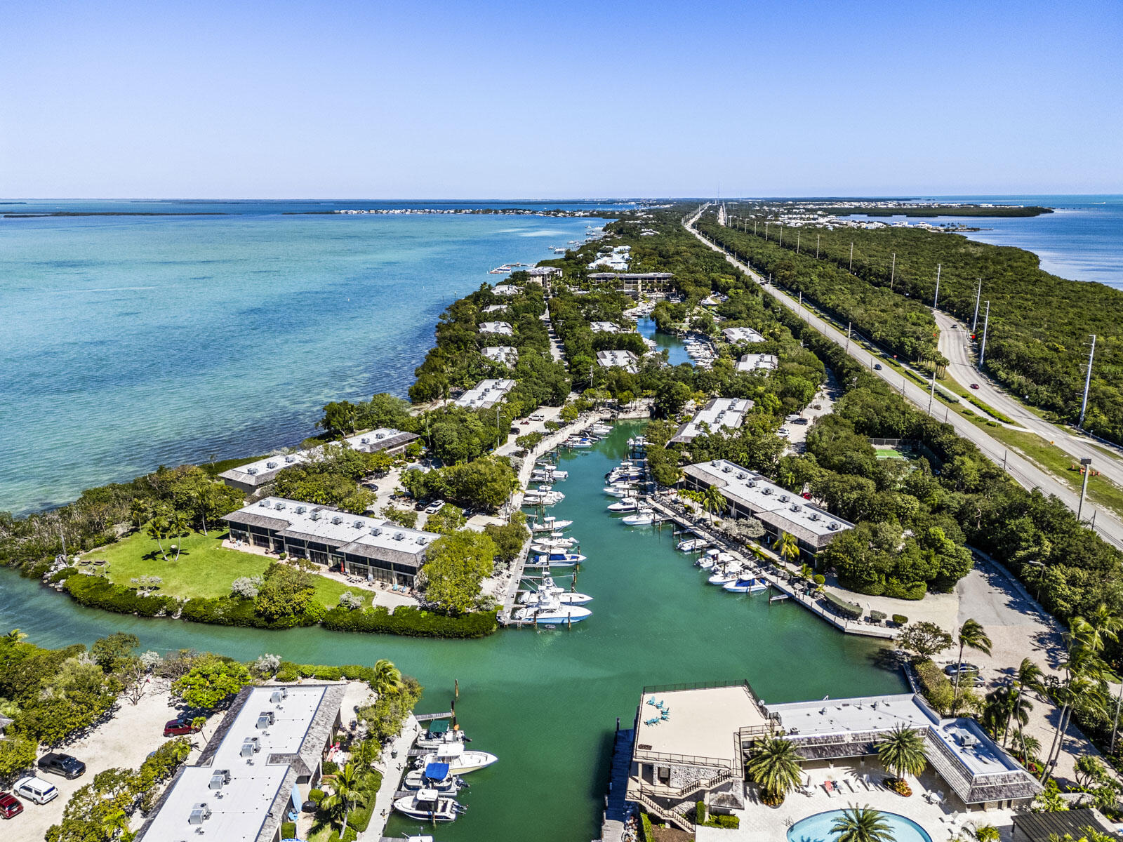 96000 Overseas Highway, Unit S3 AND 29' BOAT SLIP Key Largo, FL 33037 - Photo 28 of 38 an aerial view of a city