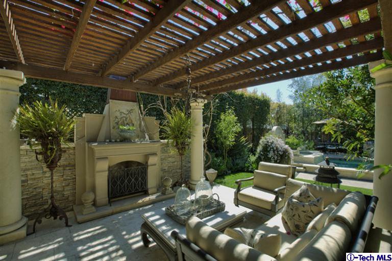 Undisclosed Address San Marino, CA 91108 - Photo 8 of 58 a outdoor space with furniture and a fireplace