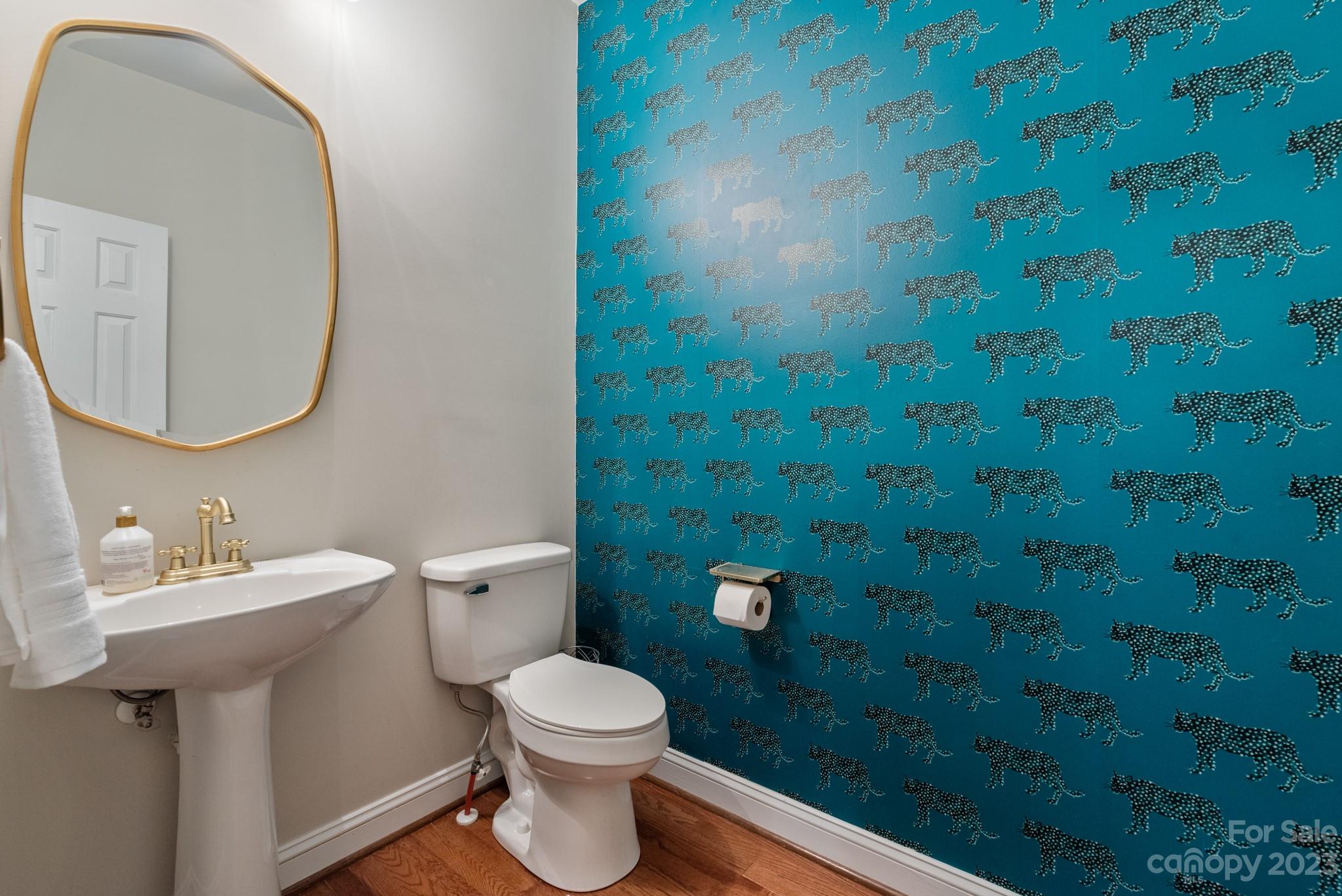 911 Stratford Run Drive Fort Mill, SC 29708 - Photo 28 of 45 a bathroom with a toilet a sink a mirror and vanity