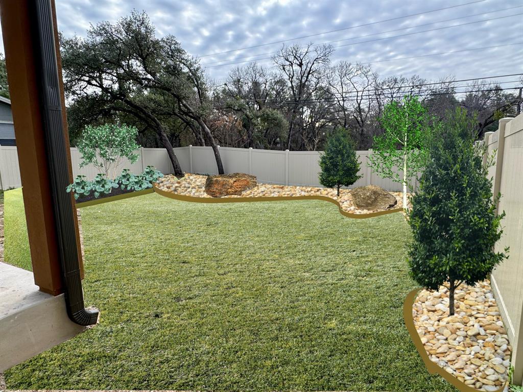 1205 Friends Cove Round Rock, TX 78681 - Photo 3 of 7 a view of a yard with an outdoor seating