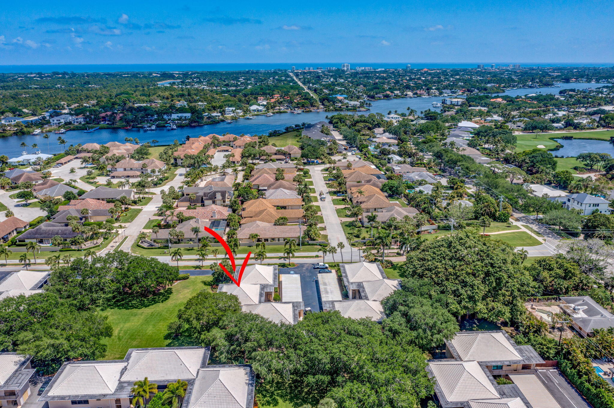 11 Concourse Drive, Unit B Jupiter, FL 33469 - Photo 32 of 42 Aerial/River