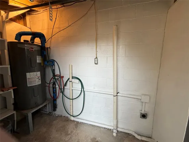 a view of a room with rack on the wall