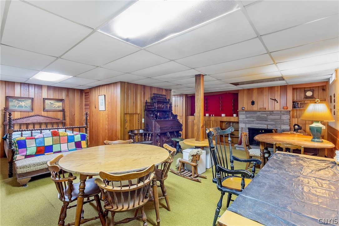 225 Kasson Road Camillus, NY 13031 - Photo 28 of 43 Basement includes a Beautiful wood burning firepla