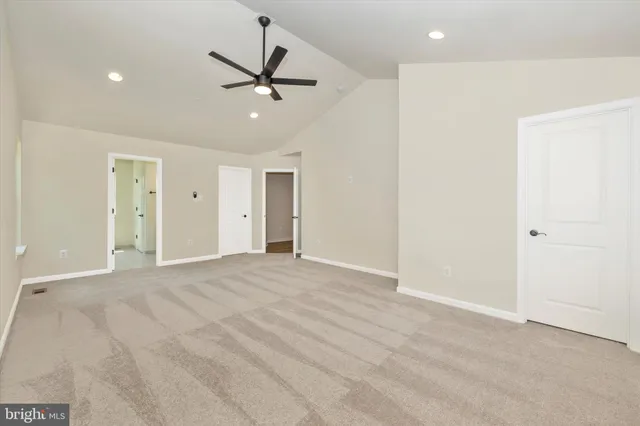 a view of balcony with wooden floor