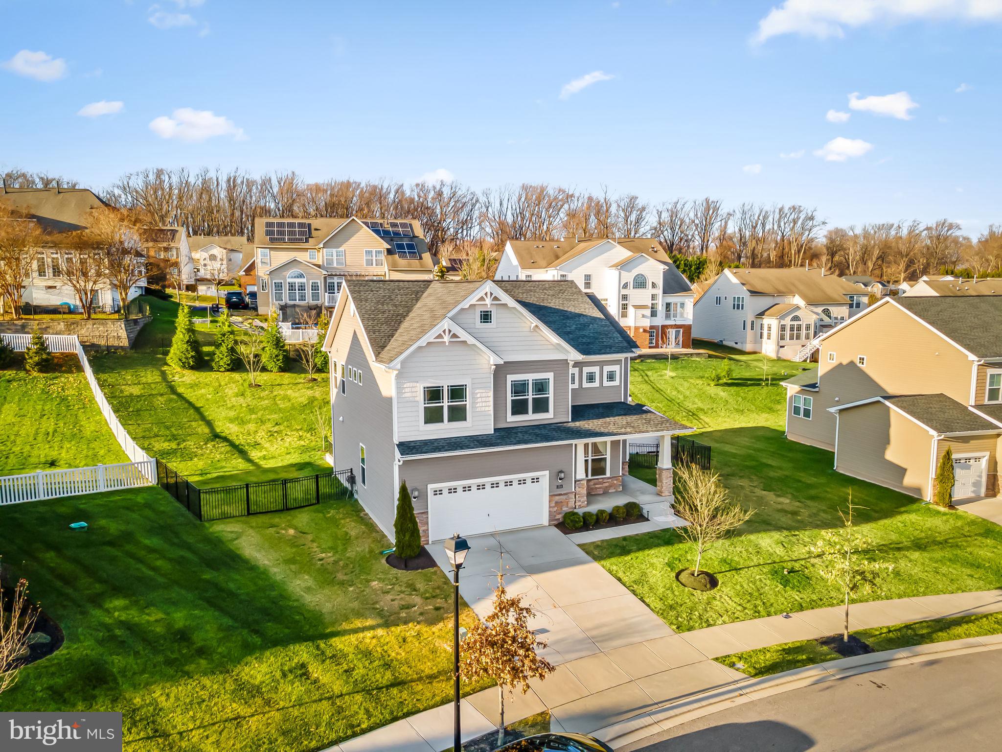 3704 Kahl Farm Road Perry Hall, MD 21128 - Photo 45 of 52 an aerial view of a house with a yard basket ball court and outdoor seating