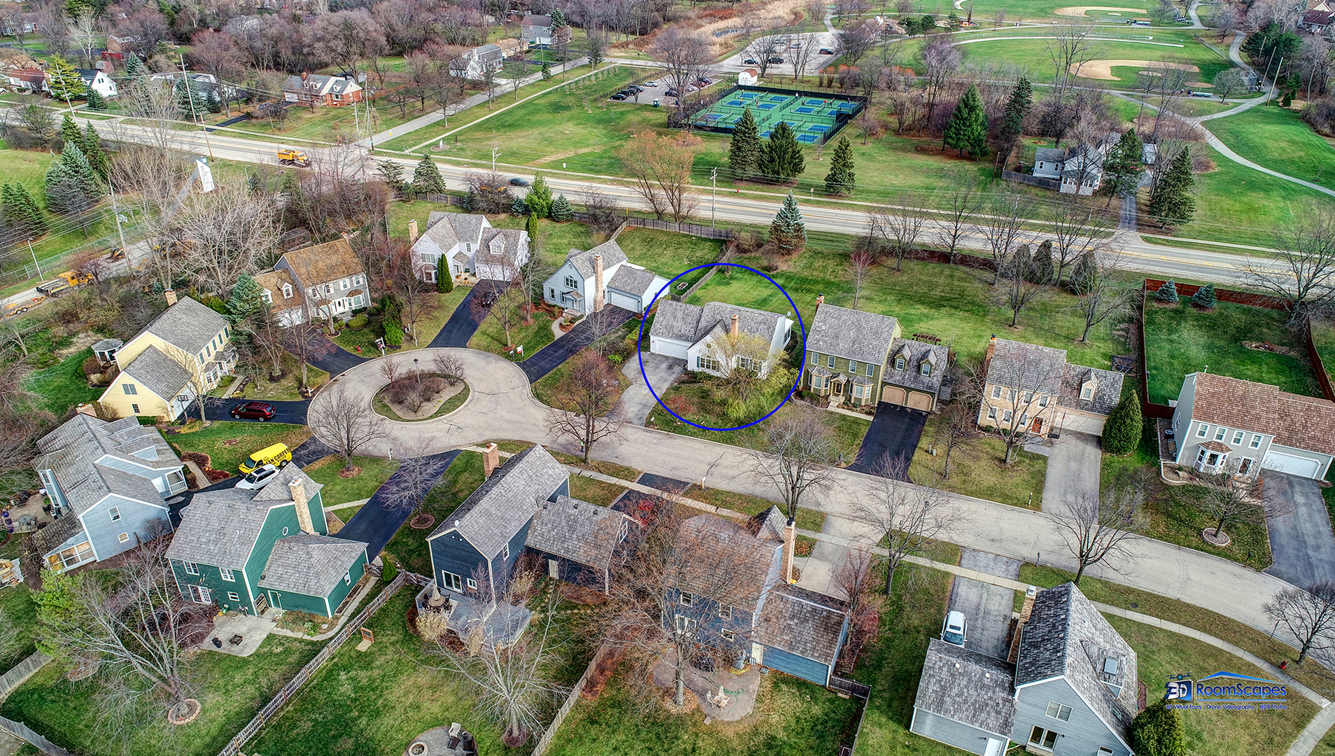 277 Mayflower Court Gurnee, IL 60031 - Photo 39 of 42 an aerial view of a houses with yard