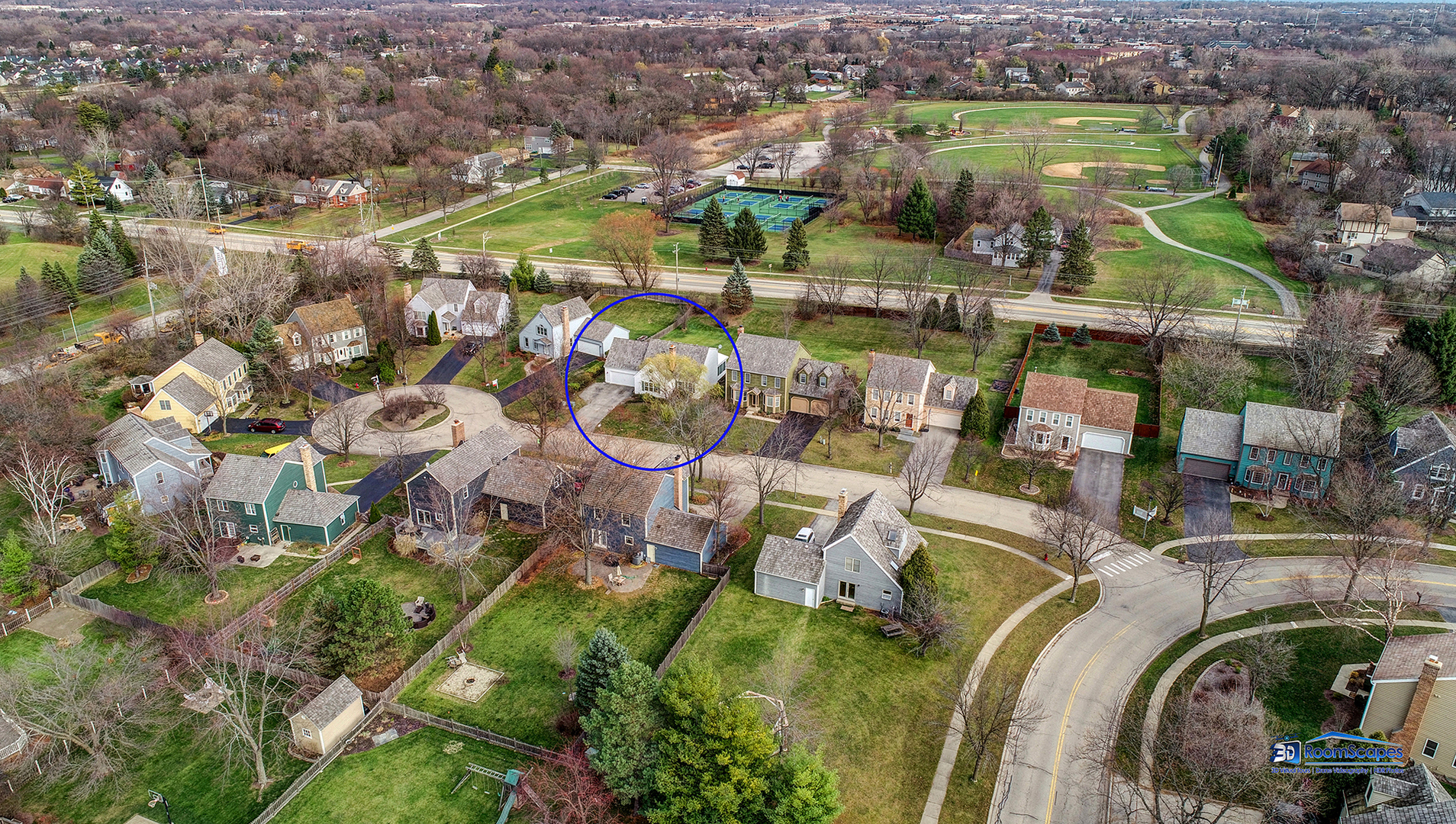 277 Mayflower Court Gurnee, IL 60031 - Photo 40 of 42 an aerial view of a house with a ocean view