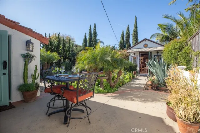 a view of a building with a porch