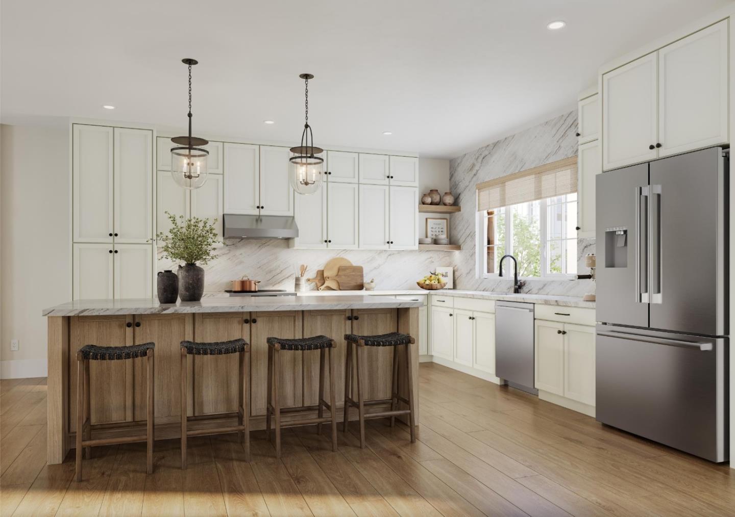 5516 Higo Way Newark, CA 94560 - Photo 4 of 7 a kitchen with white cabinets and stainless steel appliances