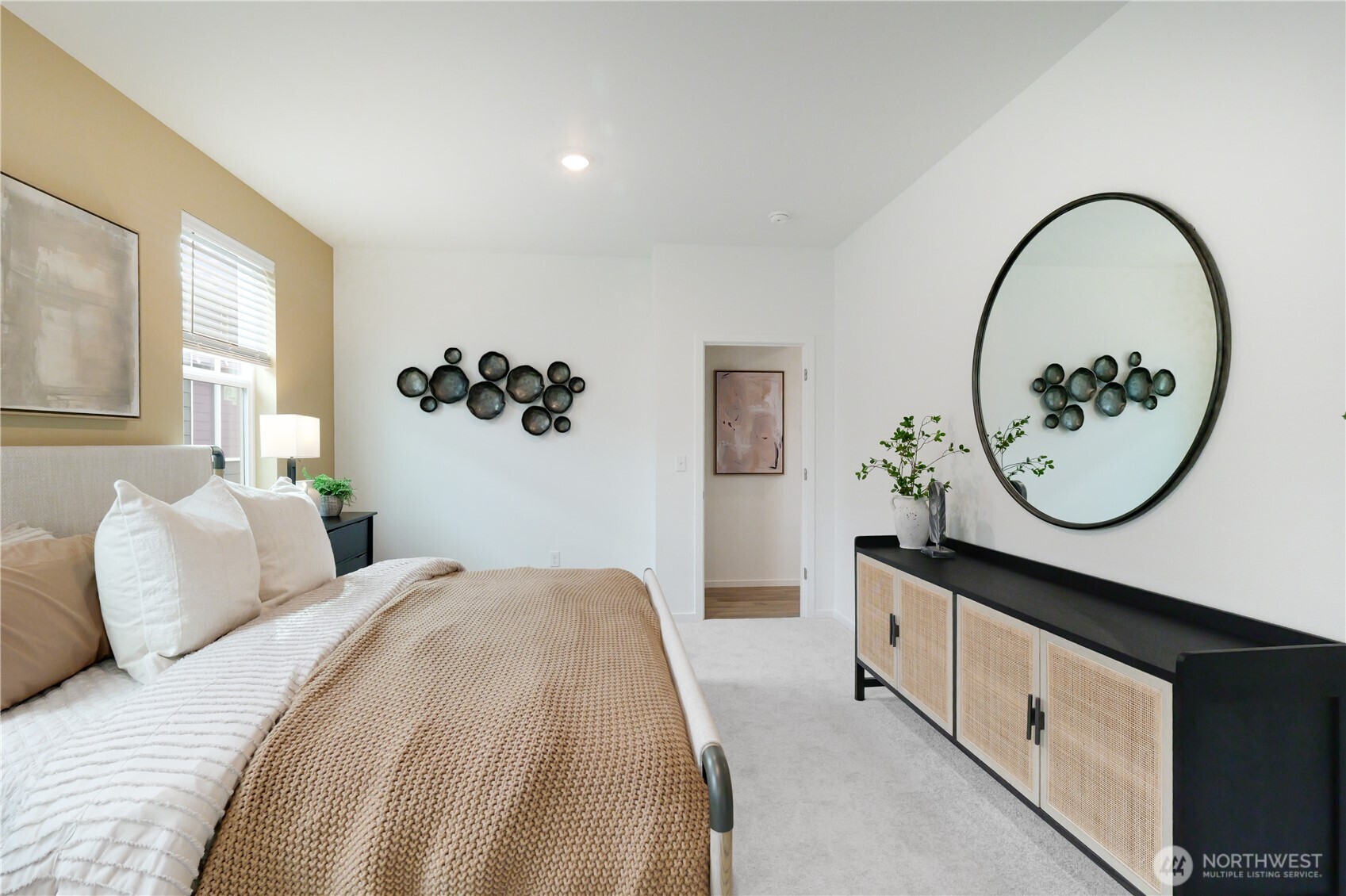 92 Moonshadow Lane Sequim, WA 98382 - Photo 14 of 27 a bedroom with bed and a window