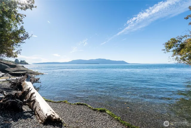a view of an ocean and beach