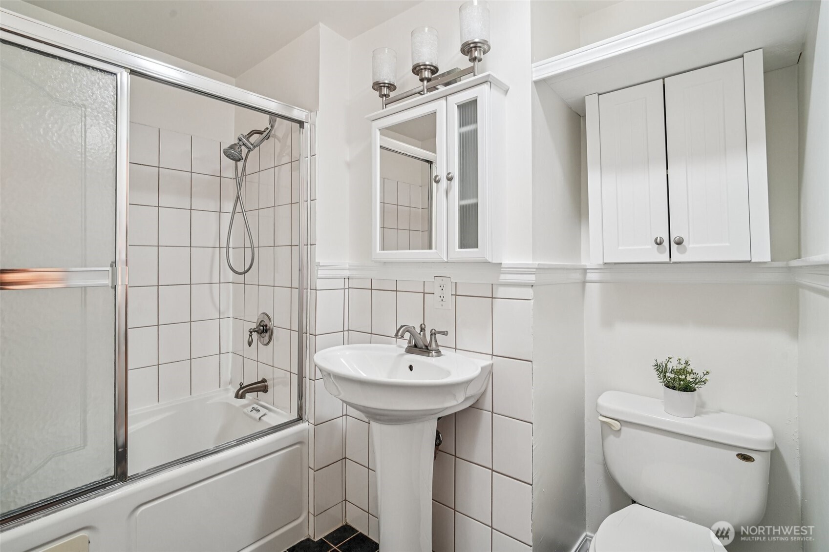 17841 4th Avenue Northwest Shoreline, WA 98177 - Photo 12 of 33 a bathroom with a sink toilet and shower