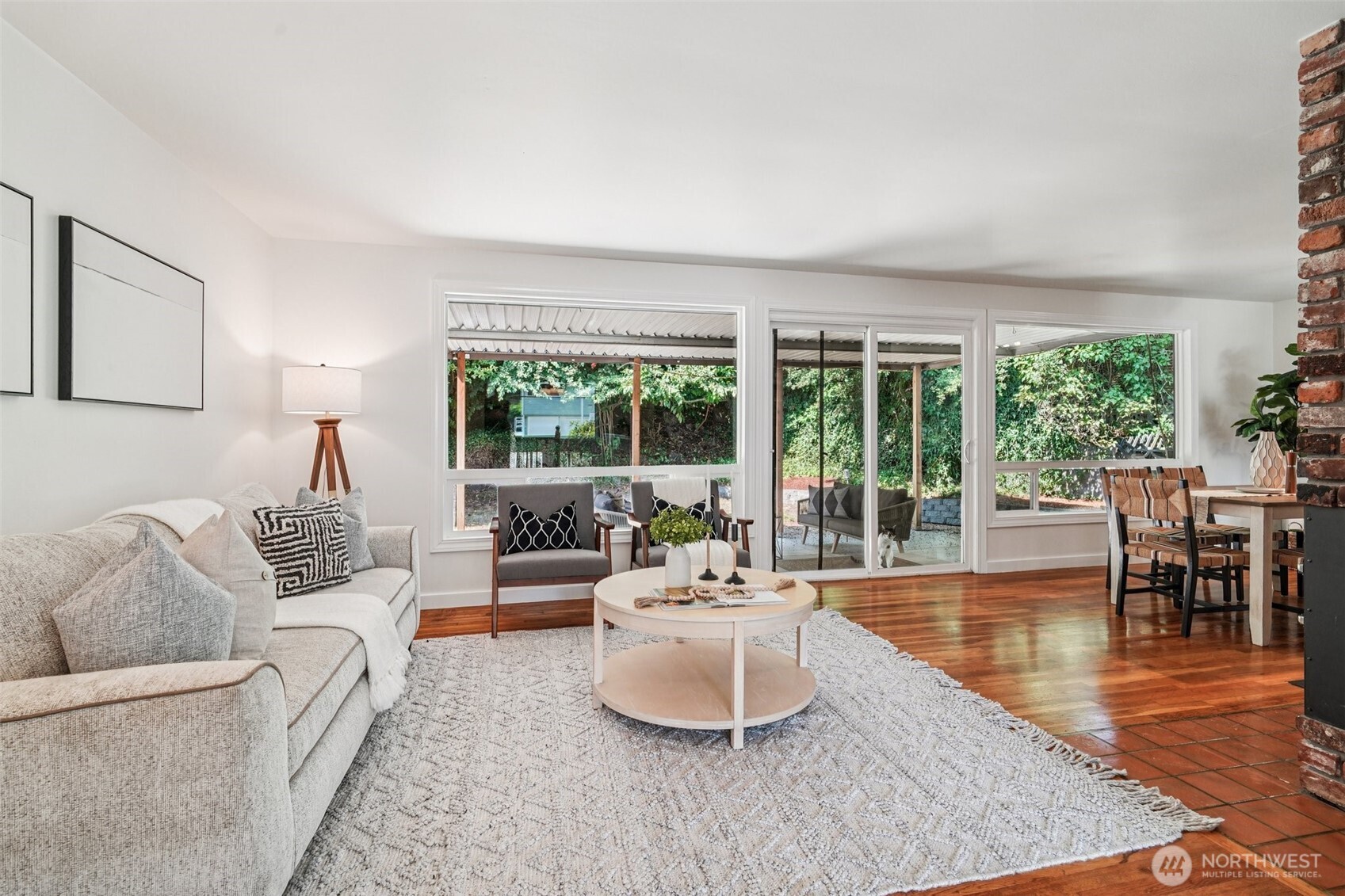 17841 4th Avenue Northwest Shoreline, WA 98177 - Photo 2 of 33 a living room with furniture and a large window