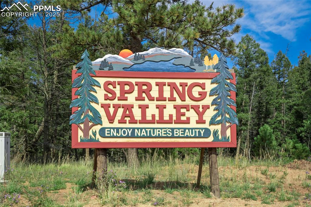 57 Aspen Circle Divide, CO 80814 - Photo 41 of 50 a sign that is sitting on a wall