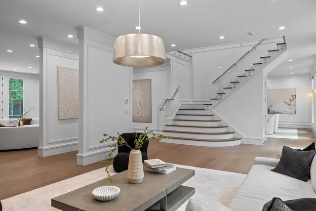 a kitchen with a table and chairs