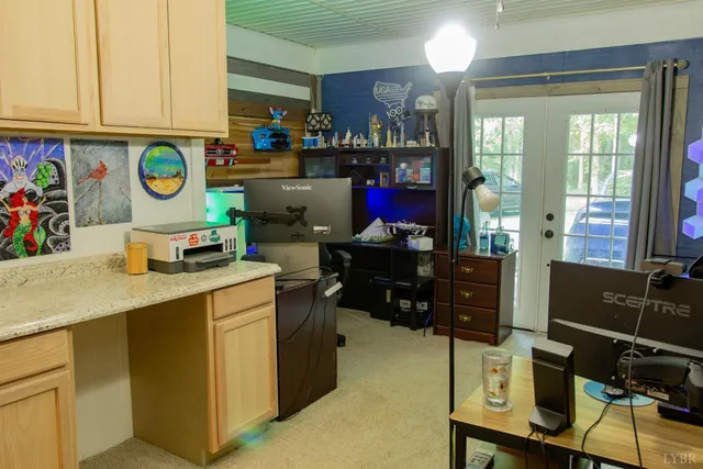 a living room filled with furniture and furniture