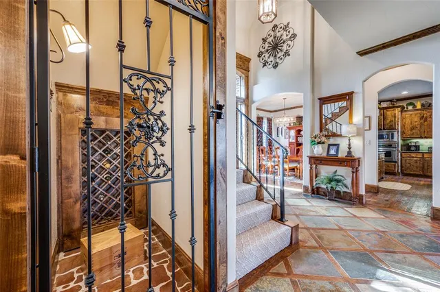 a view of entryway livingroom and hall