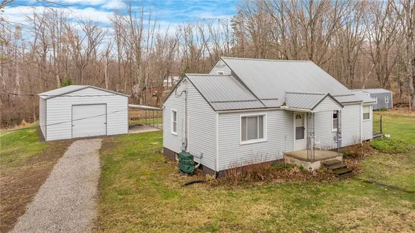 a backyard of a house