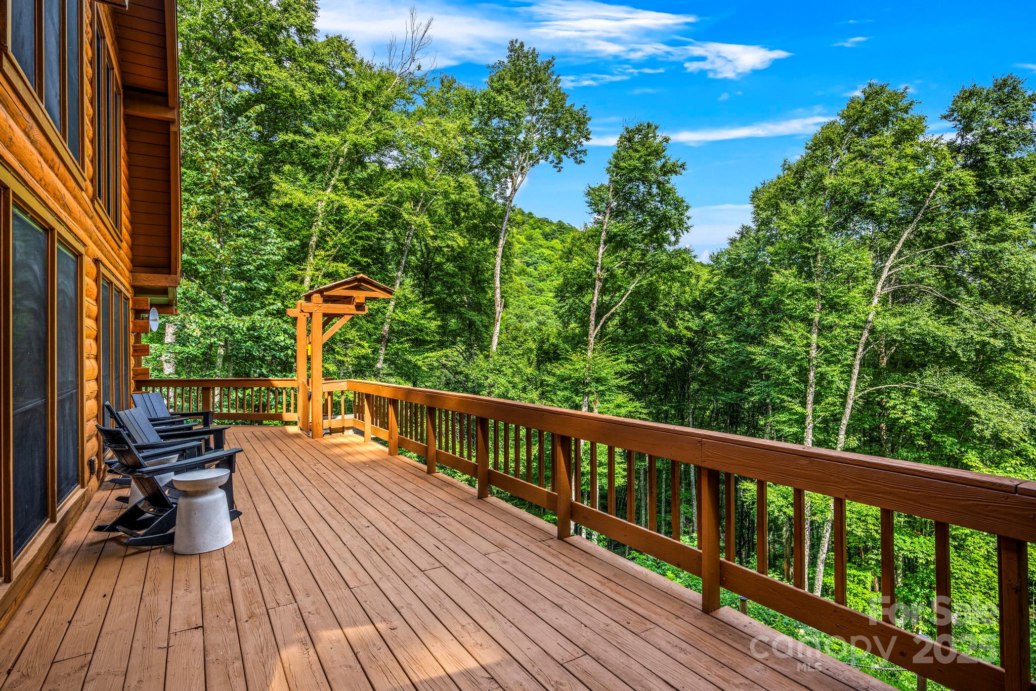 1933 Laurel Ridge North Maggie Valley, NC 28751 - Photo 19 of 45 a view of balcony with deck and outdoor seating