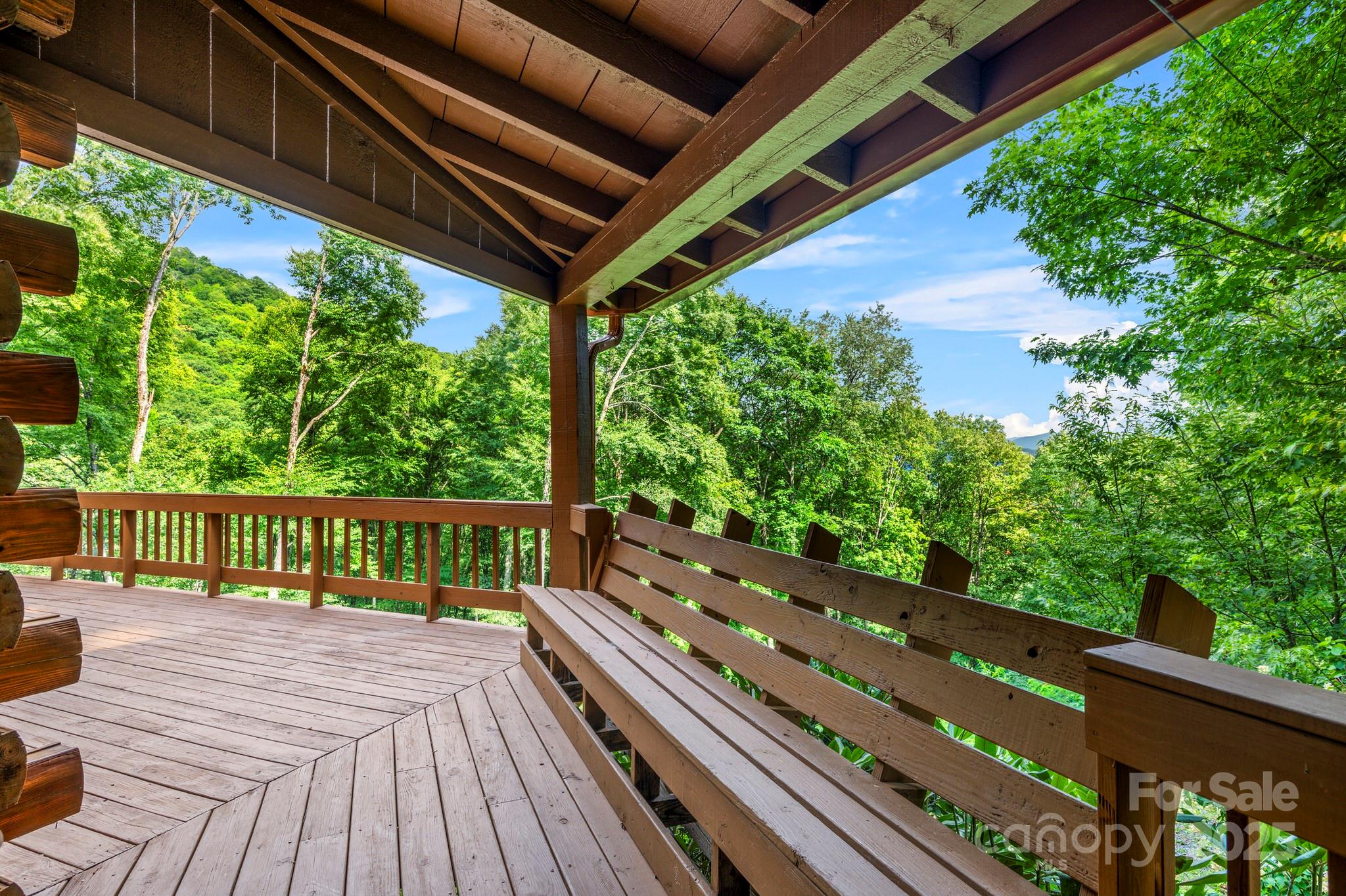 1933 Laurel Ridge North Maggie Valley, NC 28751 - Photo 21 of 45 a view of balcony with wooden floor