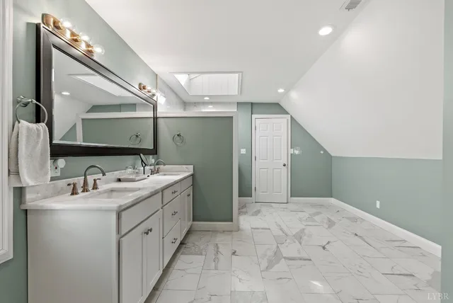 a view of backyard of a house