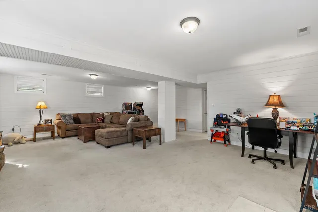 a view of a city with mountain