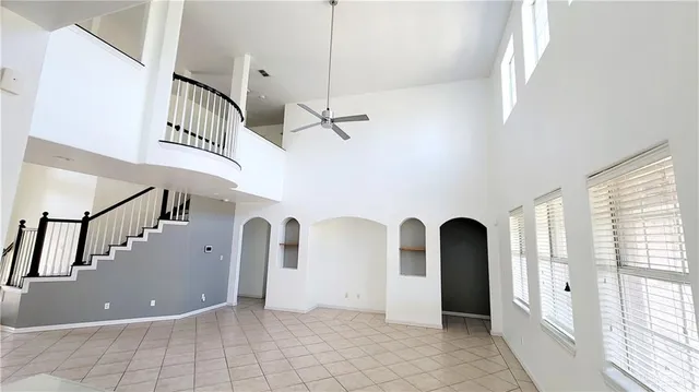 a view of an entryway with staircase