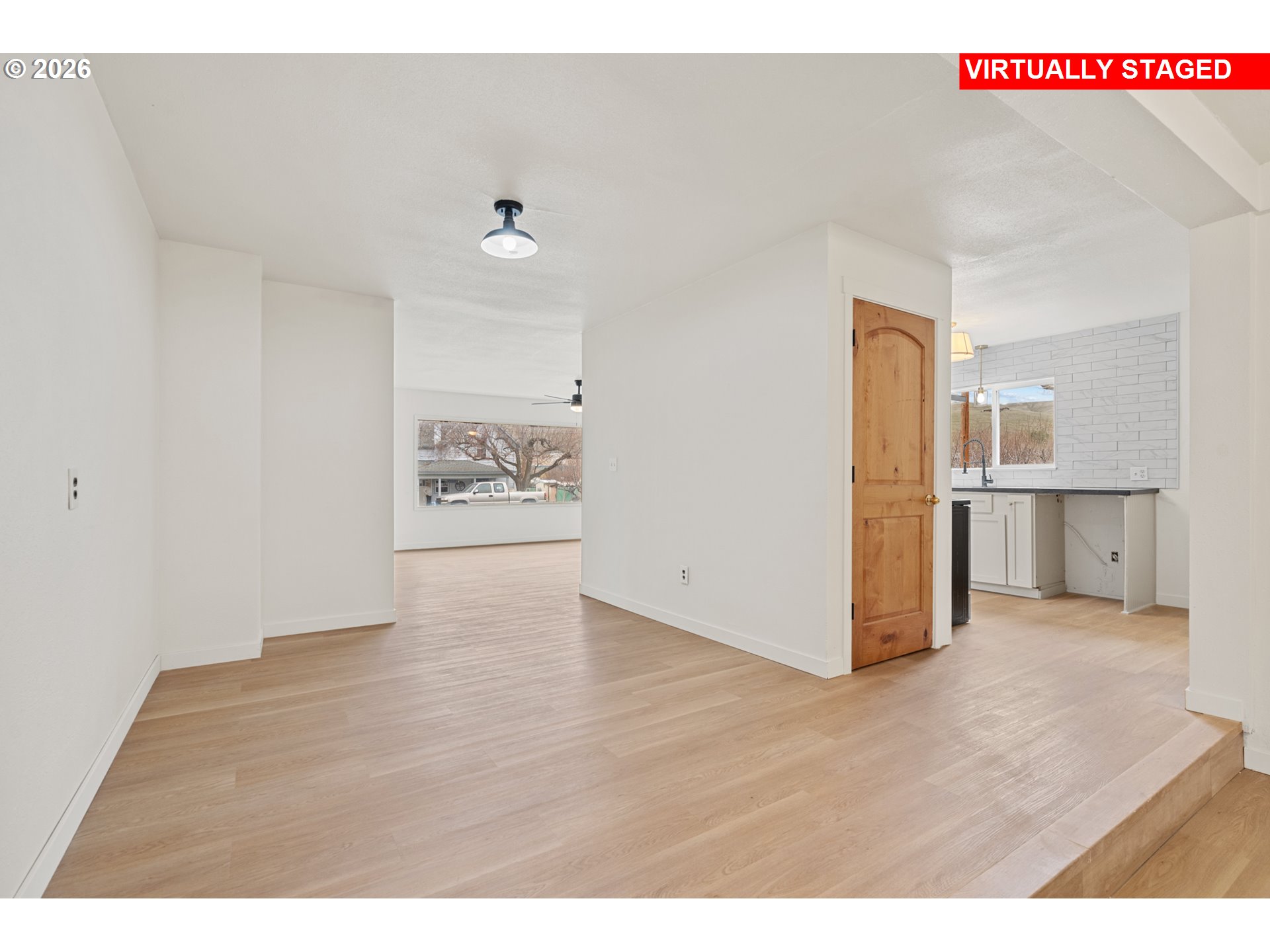 420 Water Street Heppner, OR 97836 - Photo 14 of 48 a view of an empty room and wooden floor