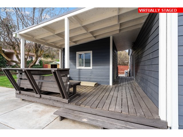 420 Water Street Heppner, OR 97836 - Photo 31 of 48 a view of backyard with wooden deck