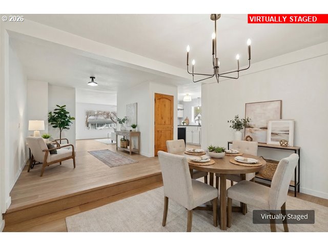420 Water Street Heppner, OR 97836 - Photo 9 of 48 a view of a dining room with furniture and wooden floor