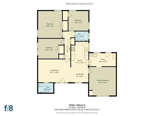 $2,580,000 | 22081 Caroline Drive, Cupertino, CA 95014