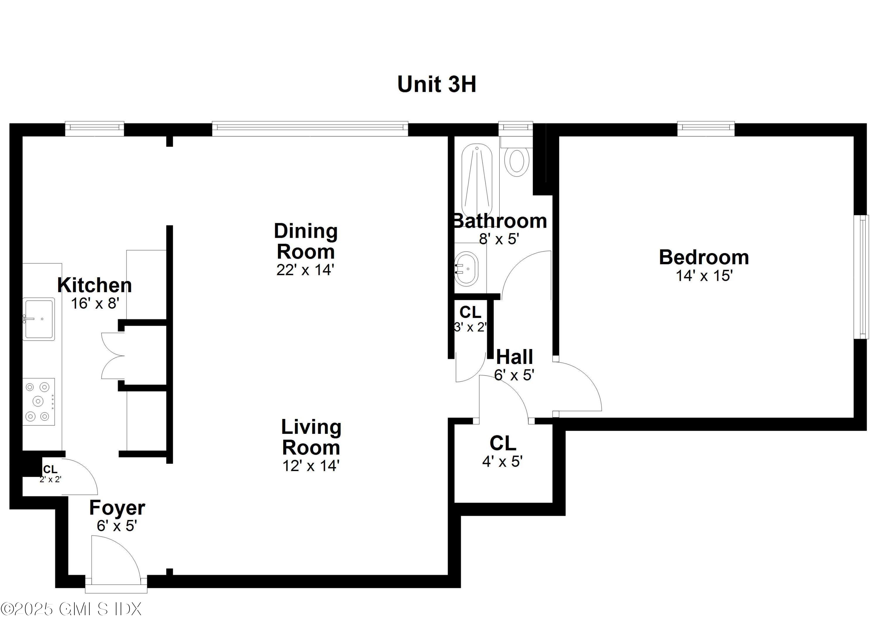 47 Lafayette Place, Unit 3H Greenwich, CT 06830 - Photo 18 of 18 a picture of a wall with a white wall