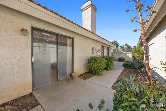a backyard of a house