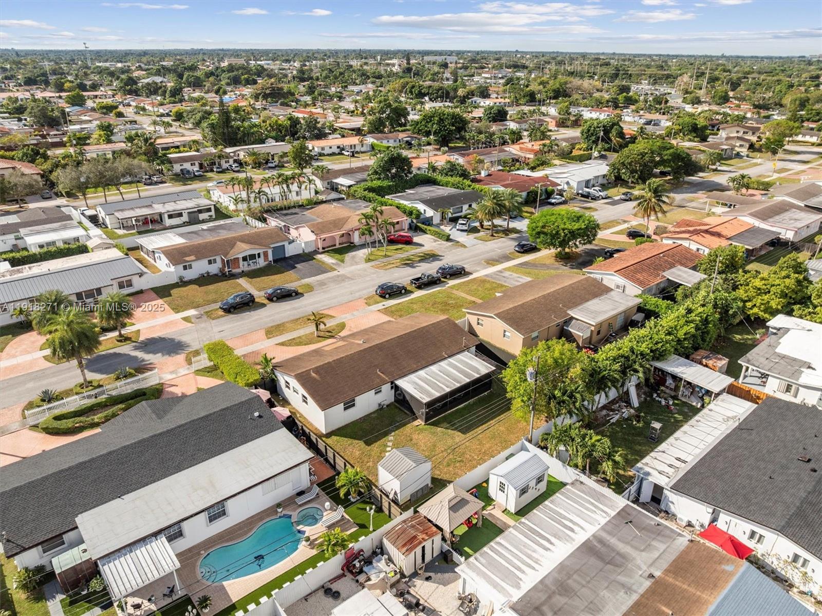 9411 Southwest 30th Terrace Miami, FL 33165 - Photo 31 of 42 an aerial view of residential houses with outdoor space