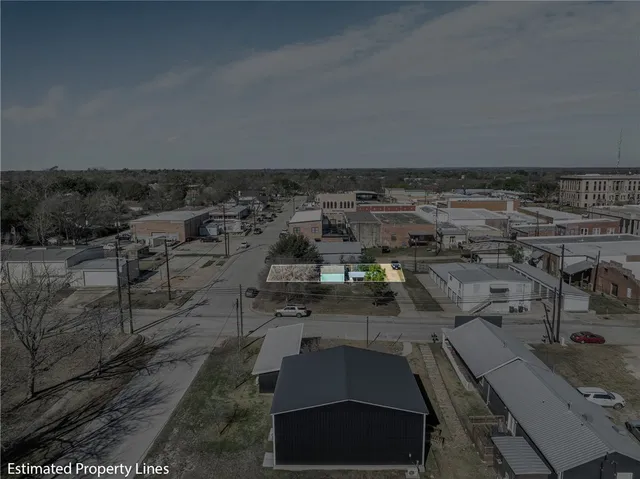 an aerial view of a city