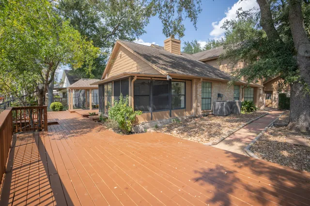 a view of a house with a patio