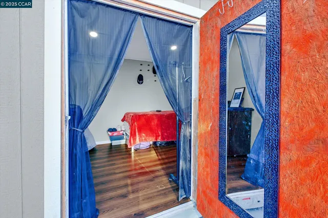 a view of a backyard of a house