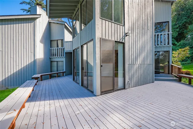 a view of a house with wooden floor