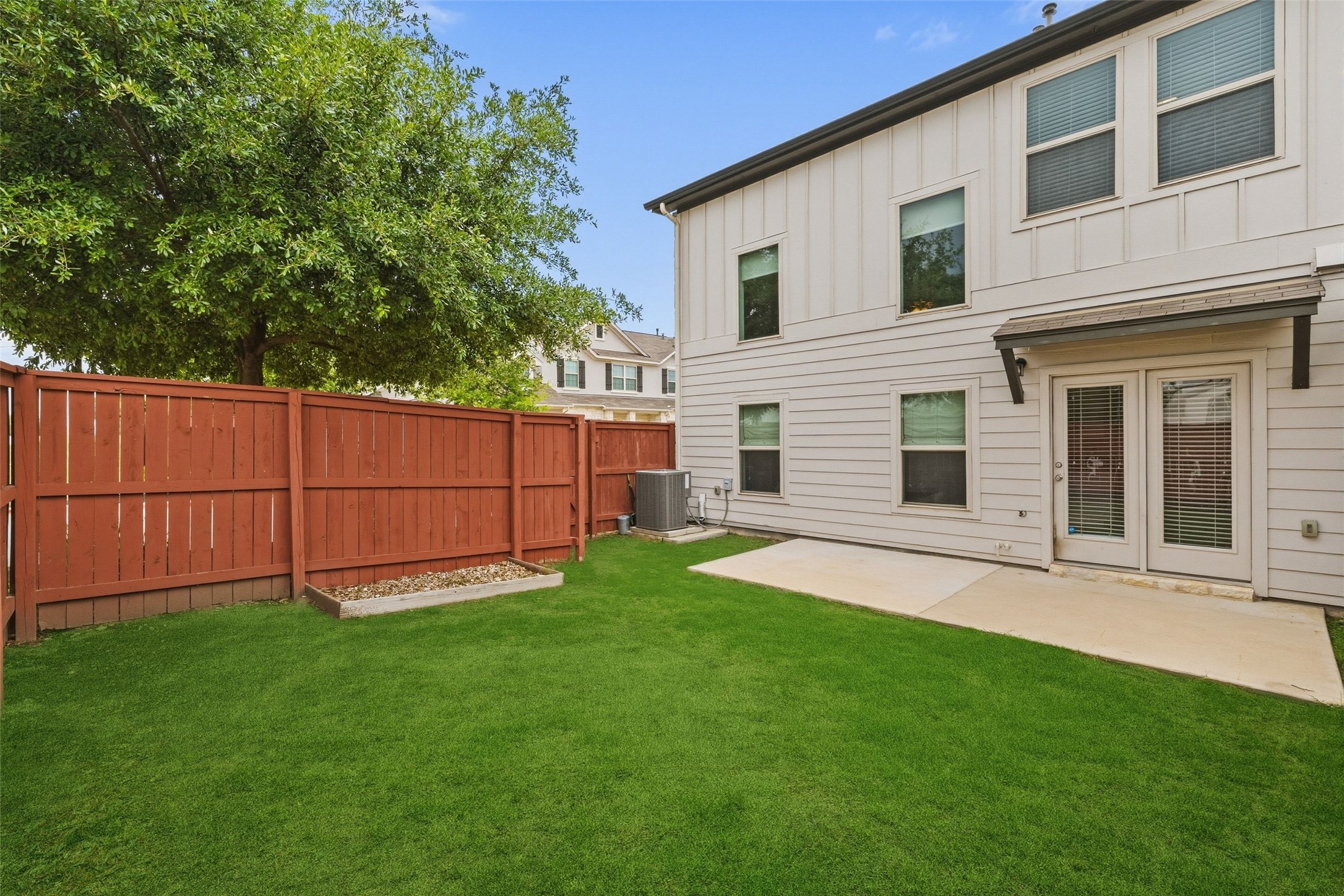 1615 Airedale Road Austin, TX 78748 - Photo 35 of 39 a view of a backyard with a garden