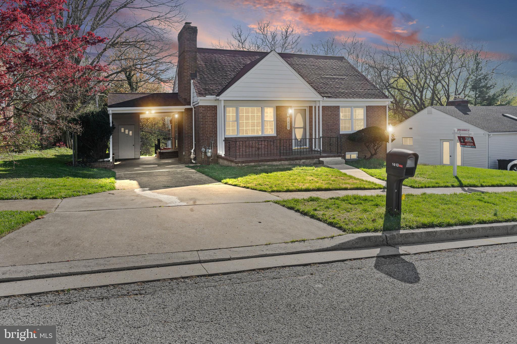 1413 Glendale Road Baltimore, MD 21239 - Photo 1 of 26 All Brick Home with Covered Carport and Storage.
