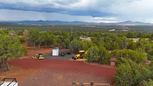 a view of a lake with a mountain