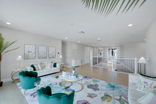 a view of a lake with a building in front of it