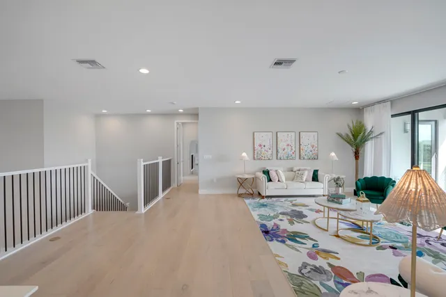 a view of swimming pool with outdoor space and seating area