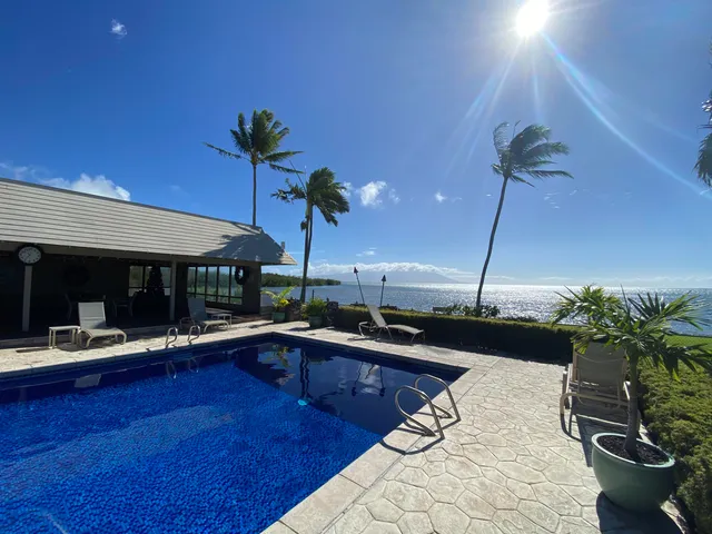 a park with view of lake