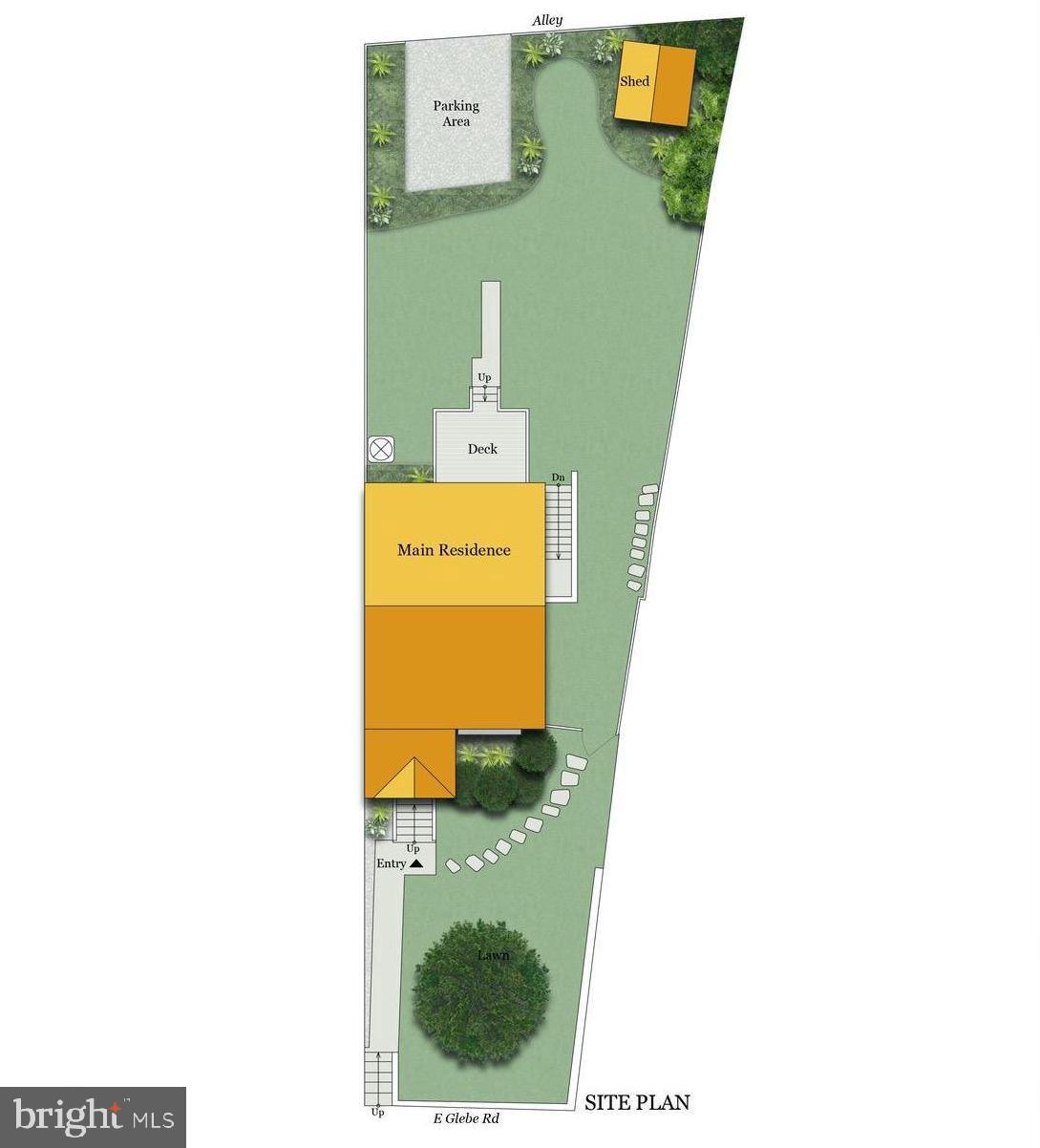 108 East Glebe Road, Unit B Alexandria, VA 22305 - Photo 33 of 34 Site Plan