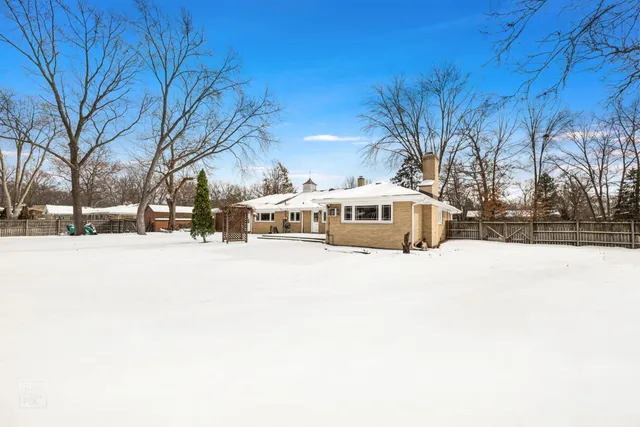 a view of city with snow