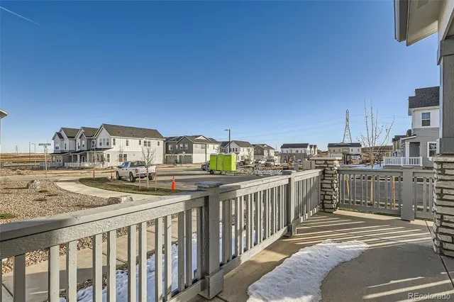 a view of city from a balcony