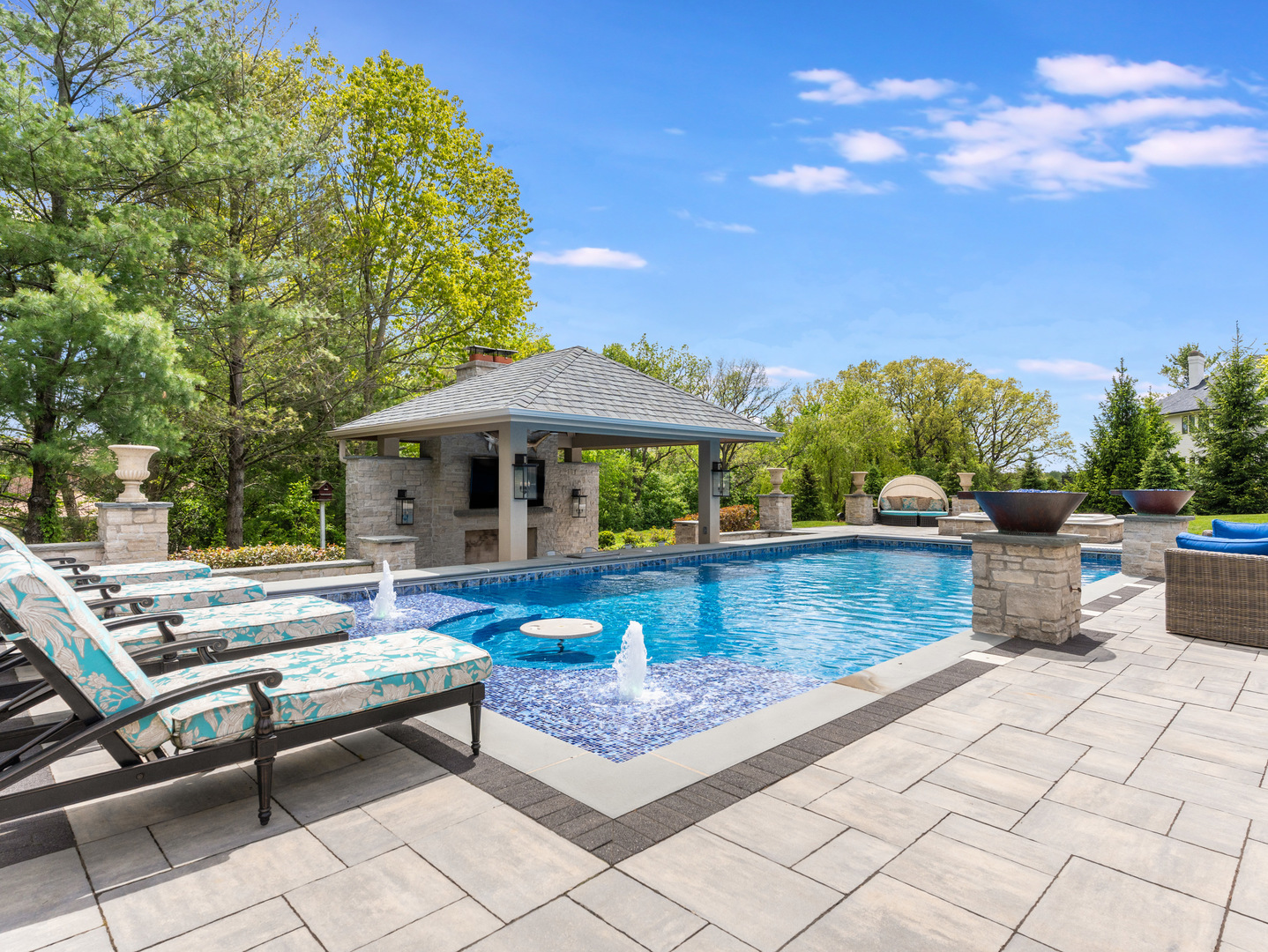 4N881 Old Farm Road St. Charles, IL 60175 - Photo 55 of 66 a view of a patio with couches and a fire pit