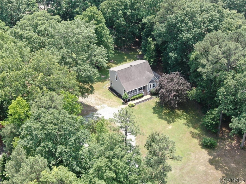 13571 Bailey Bridge Road Midlothian, VA 23112 - Photo 38 of 46 an aerial view of residential house with outdoor space and trees all around